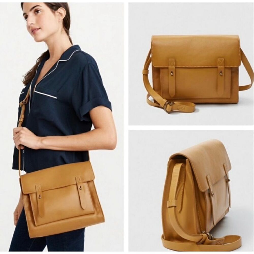 Abercrombie & Fitch Tan Crossbody Satchel